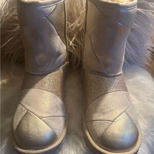 Unique Golden Patchwork UGG Boots